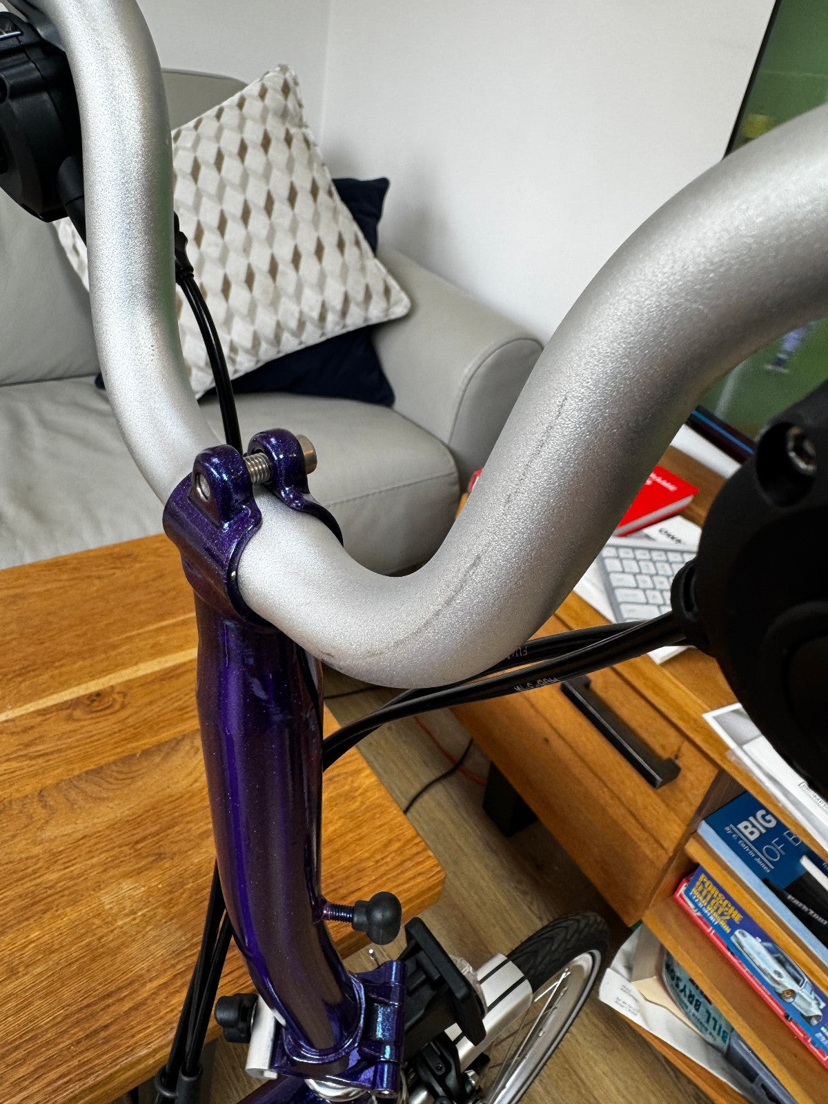 Brompton M6L Folding Bicycle - PURPLE METALLIC - 6 Speed - MINT