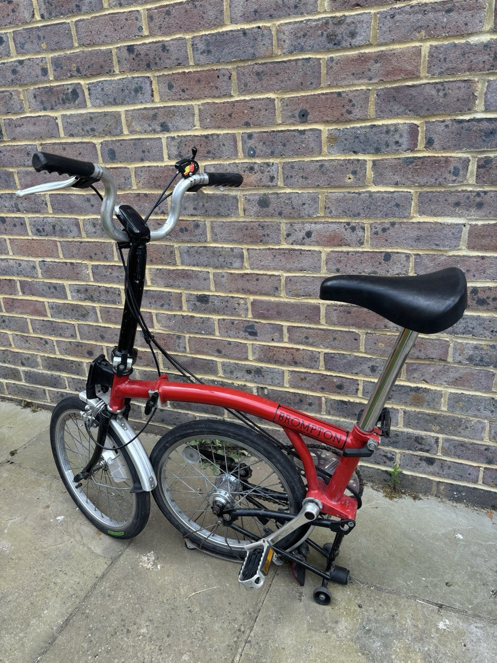 Brompton 16in Folding Bike Red/Black/Silver.