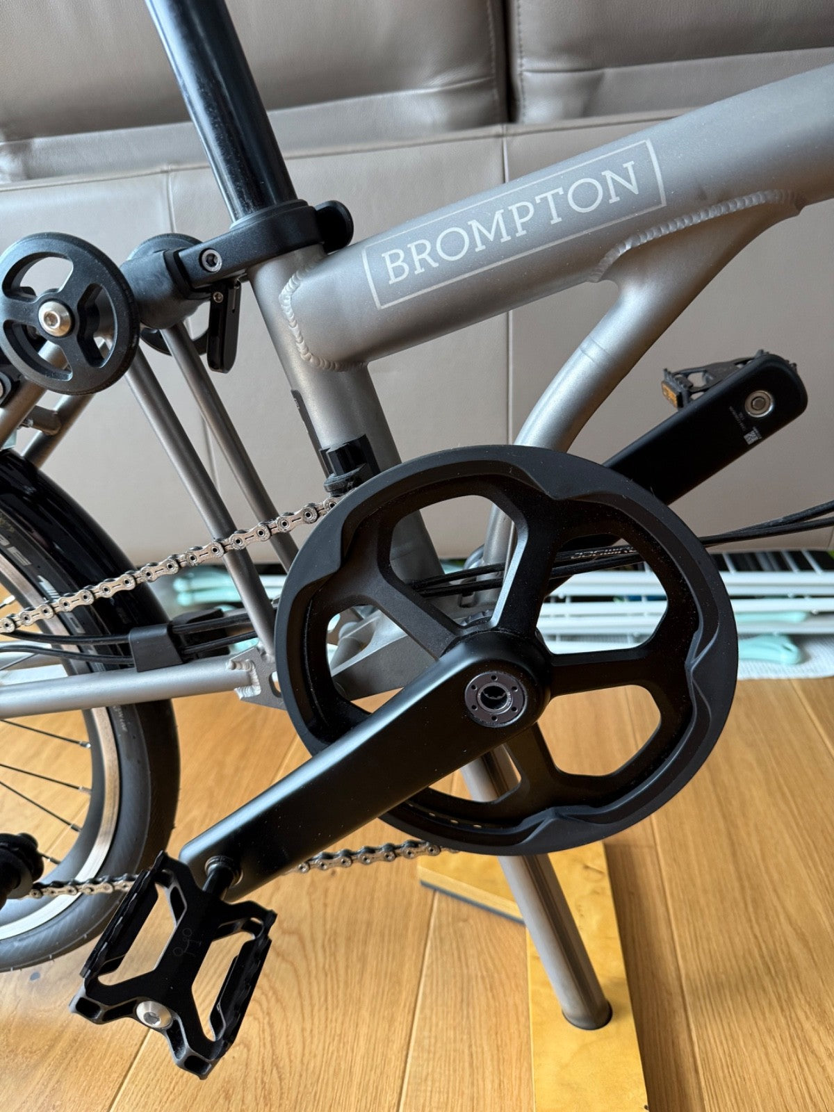 Brompton T-Line 4-Speed Titanium Folding Bike Low Handlebar- Excellent Condition