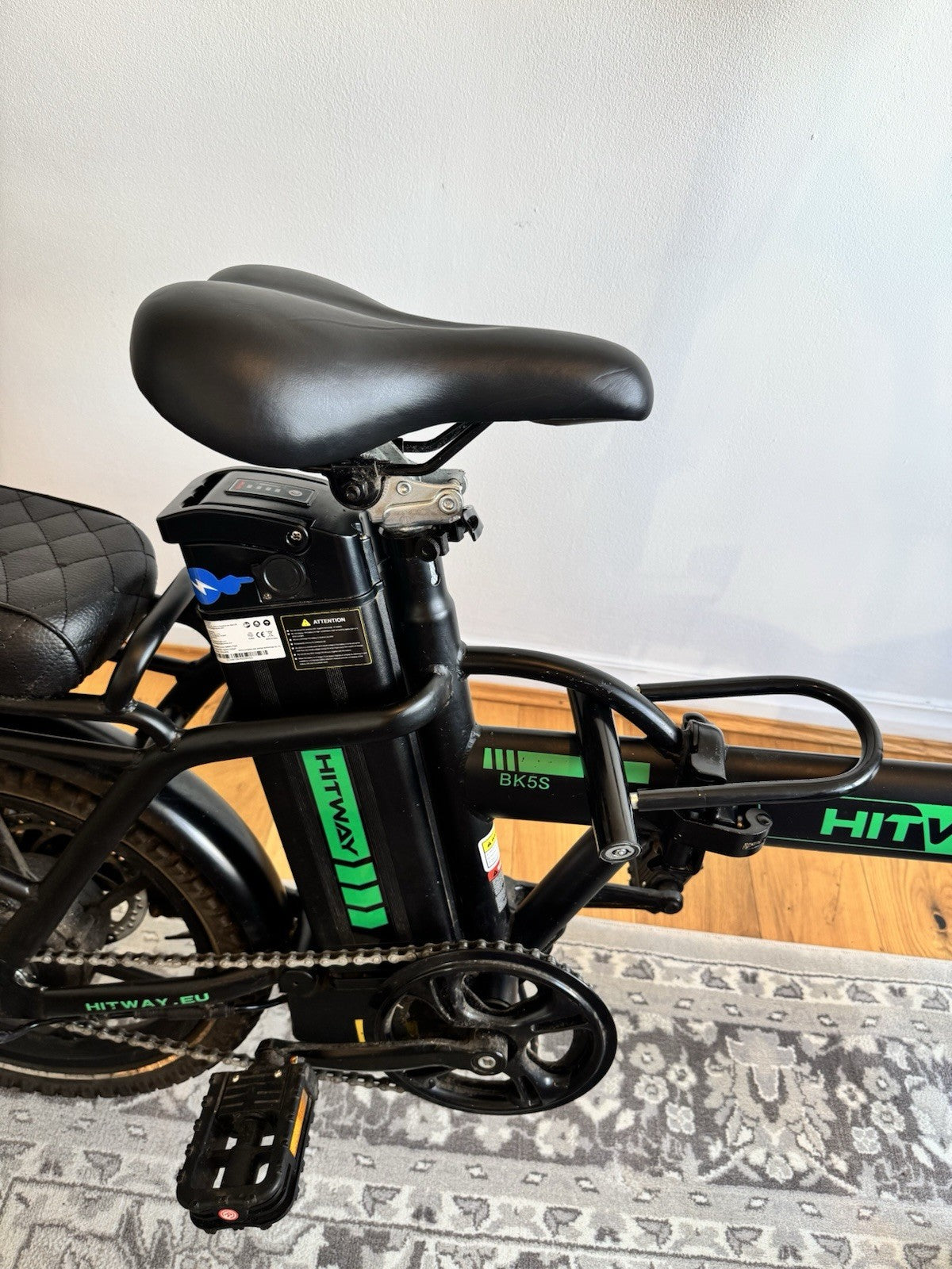 Hitway BK5S Folding Bike (2025), 250W Motor, 36V 10.4Ah