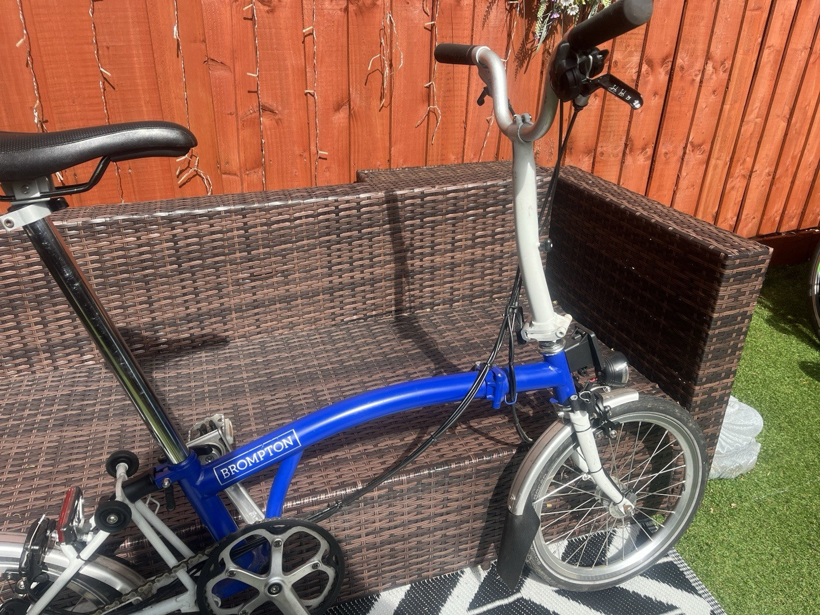 Brompton C Line 3 Speed With Dynamo Lights, Pump, Front Luggage Bag