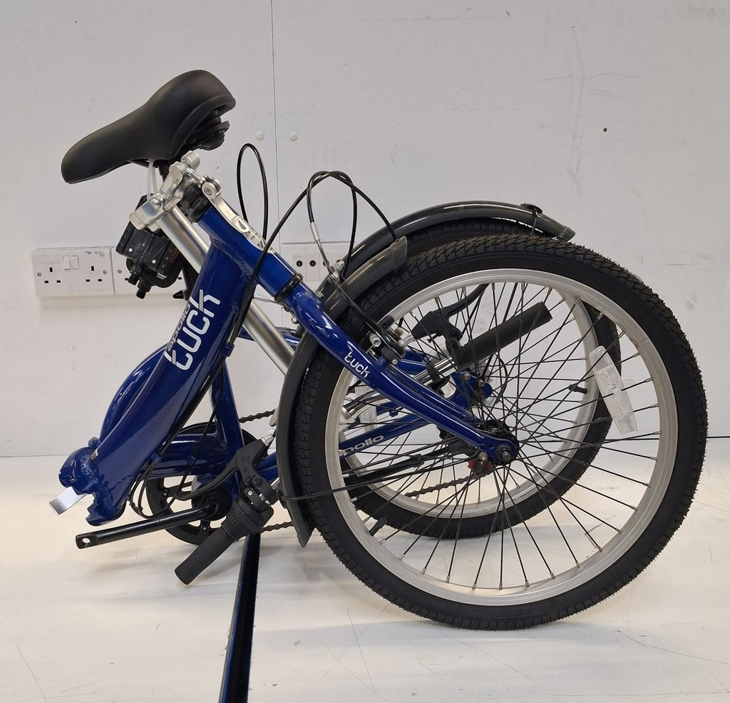 Apollo Tuck 6 Speed 20″ Aluminum Folding Bike - One Size - Blue (Damaged)