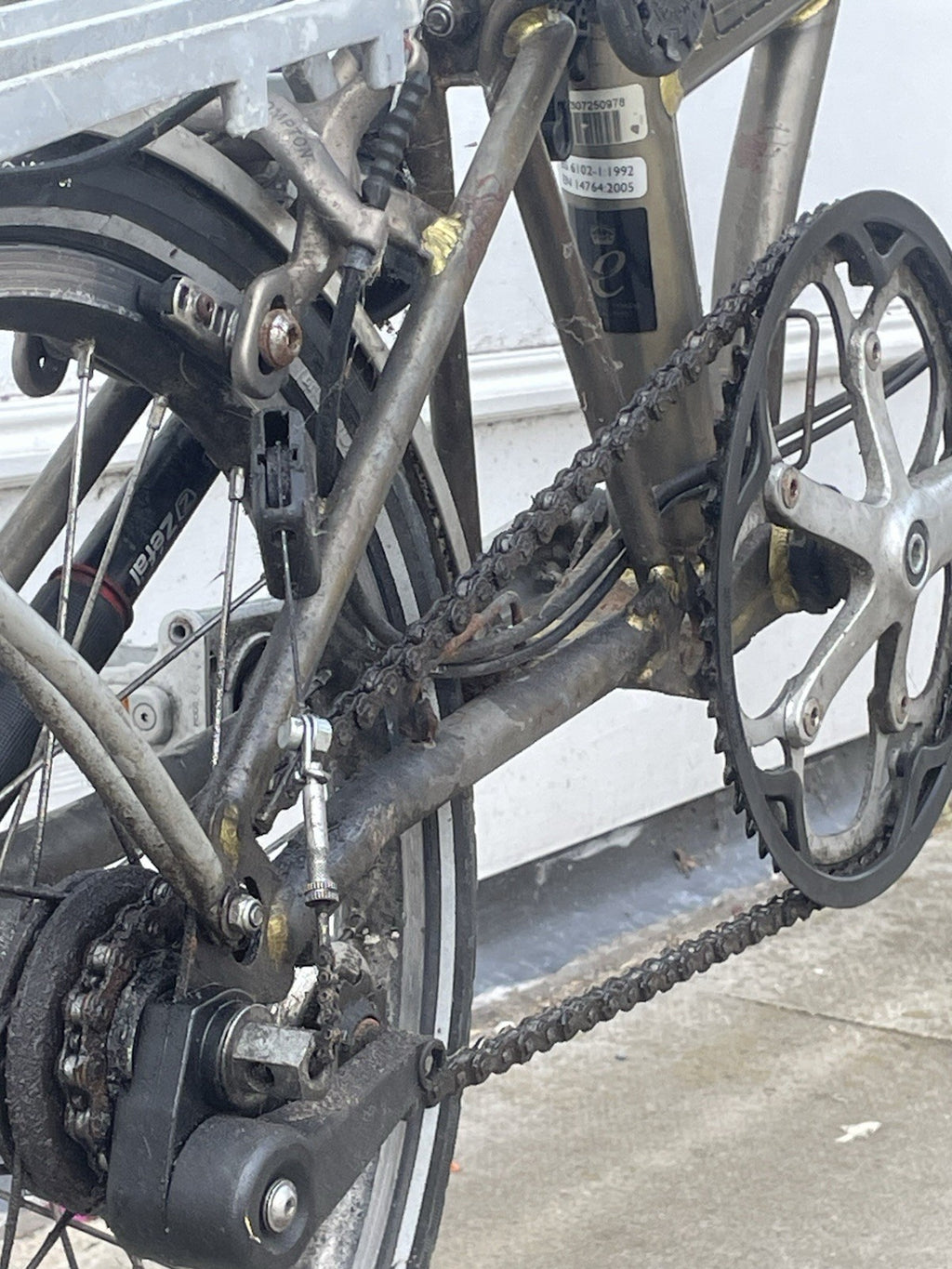 Brompton S3R 3-Speed Folding Bike - Raw Lacquer