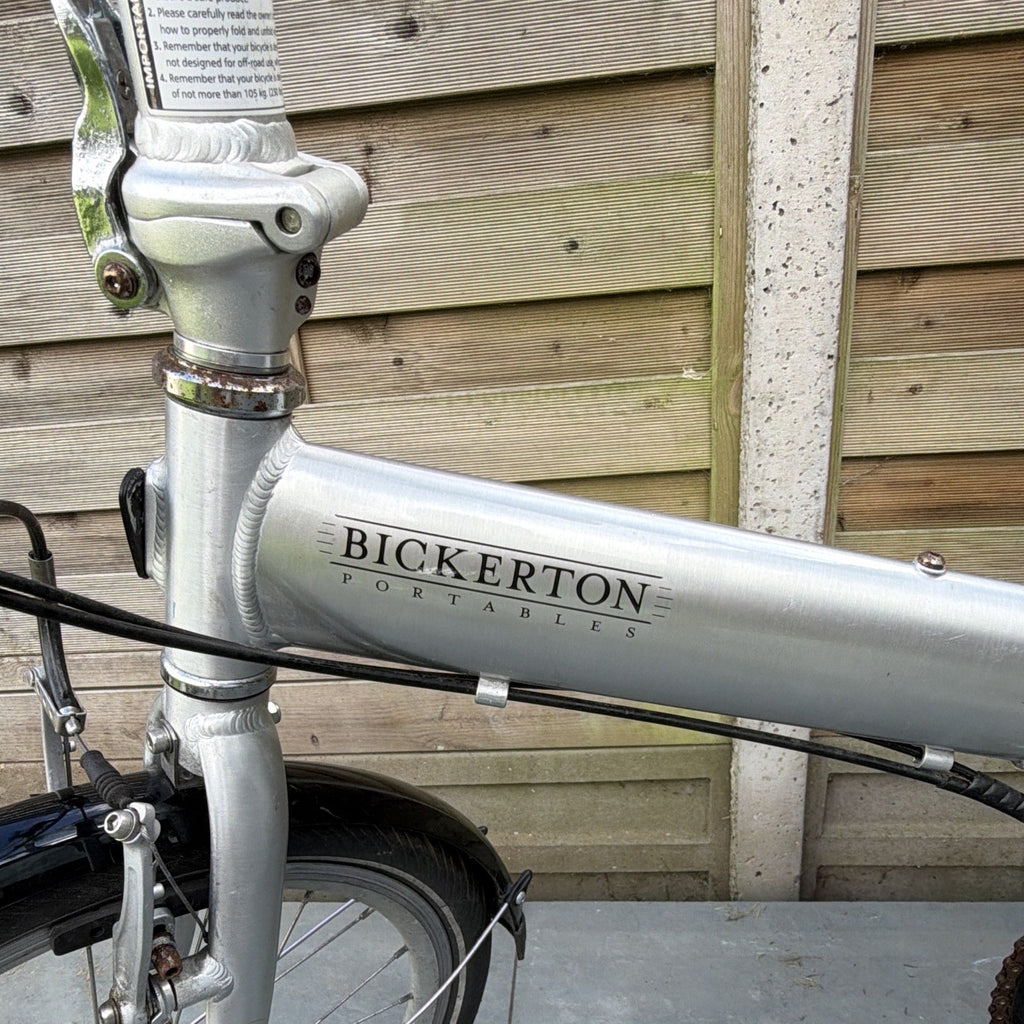 Bickerton Junction 1909 20in Folding Bike 7 Speed Silver Mudguards M Alloy