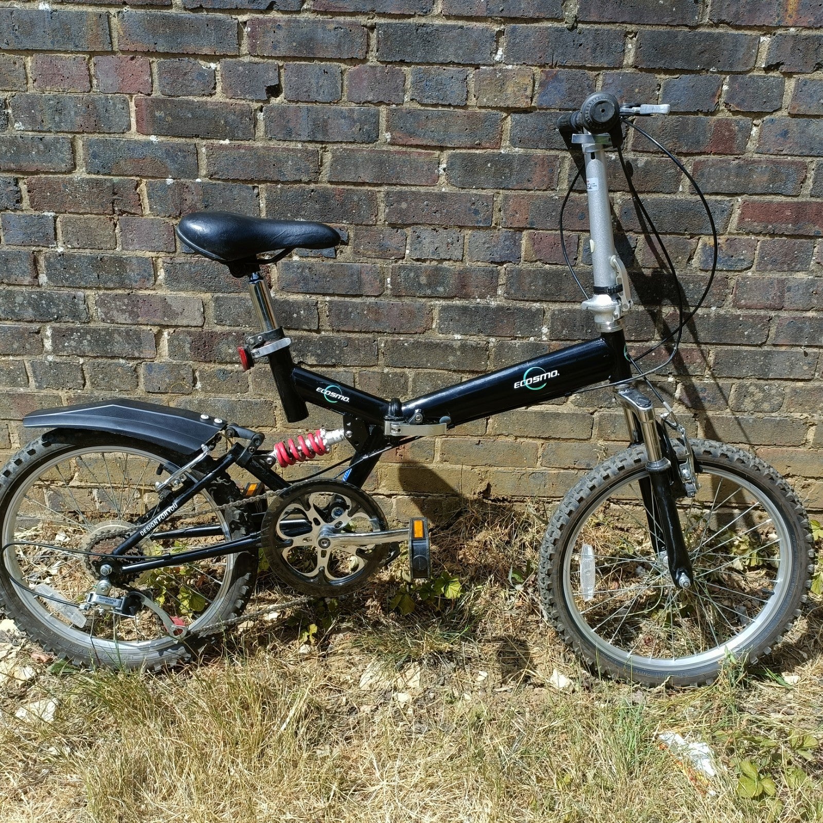 Ecosmo Folding Bike, 20-Inch Wheels, Full Suspension