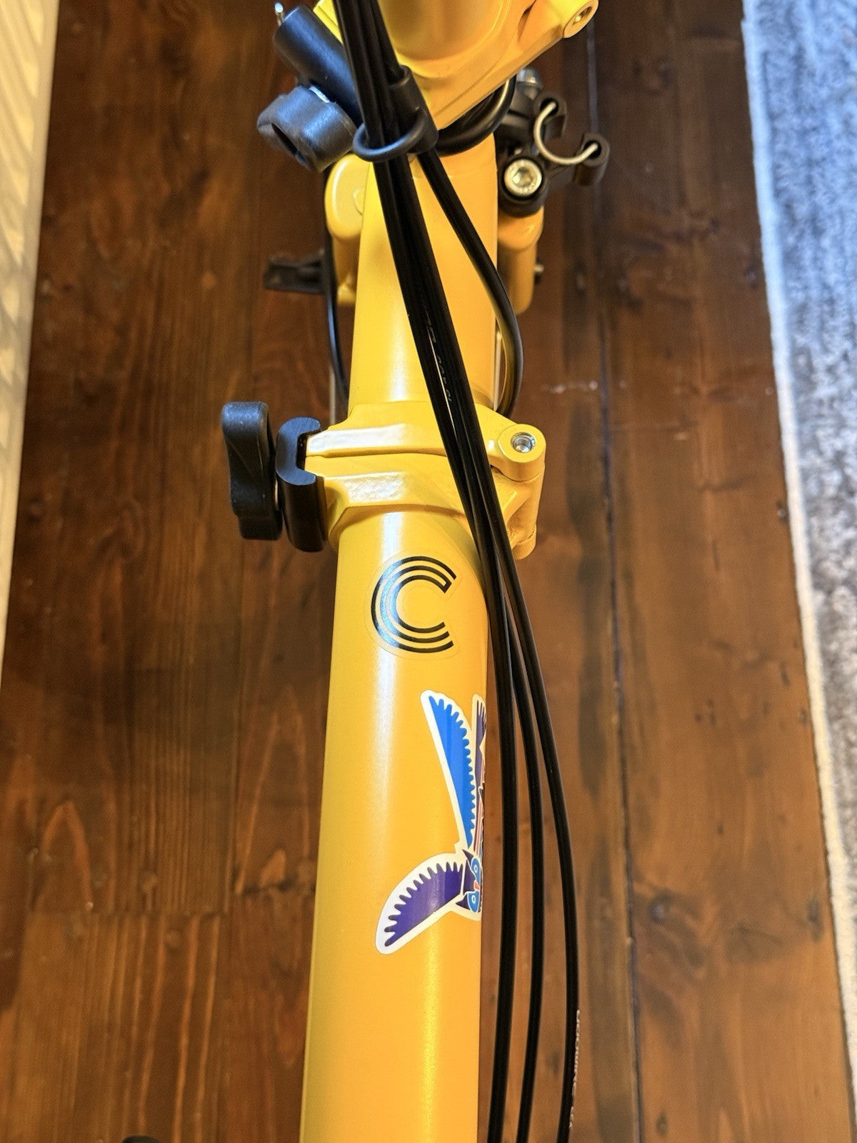 Brompton C line 12 Speed Bumblebee Yellow Mid - M12L - RRP £1599 - Roller Rack