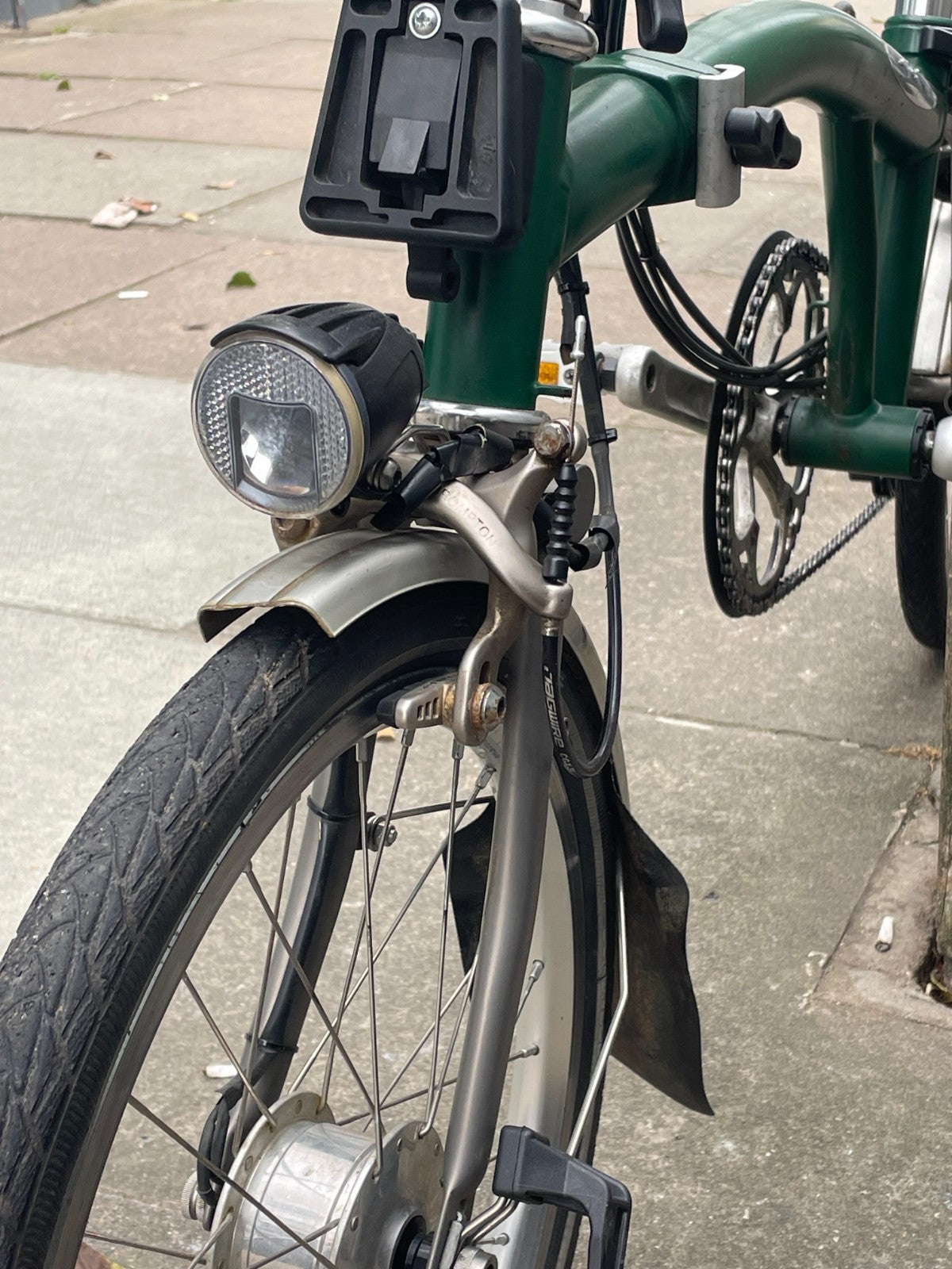 Brompton Folding Bike M6L - Superlight (P-Line) - Racing Green - Dynamo Lights