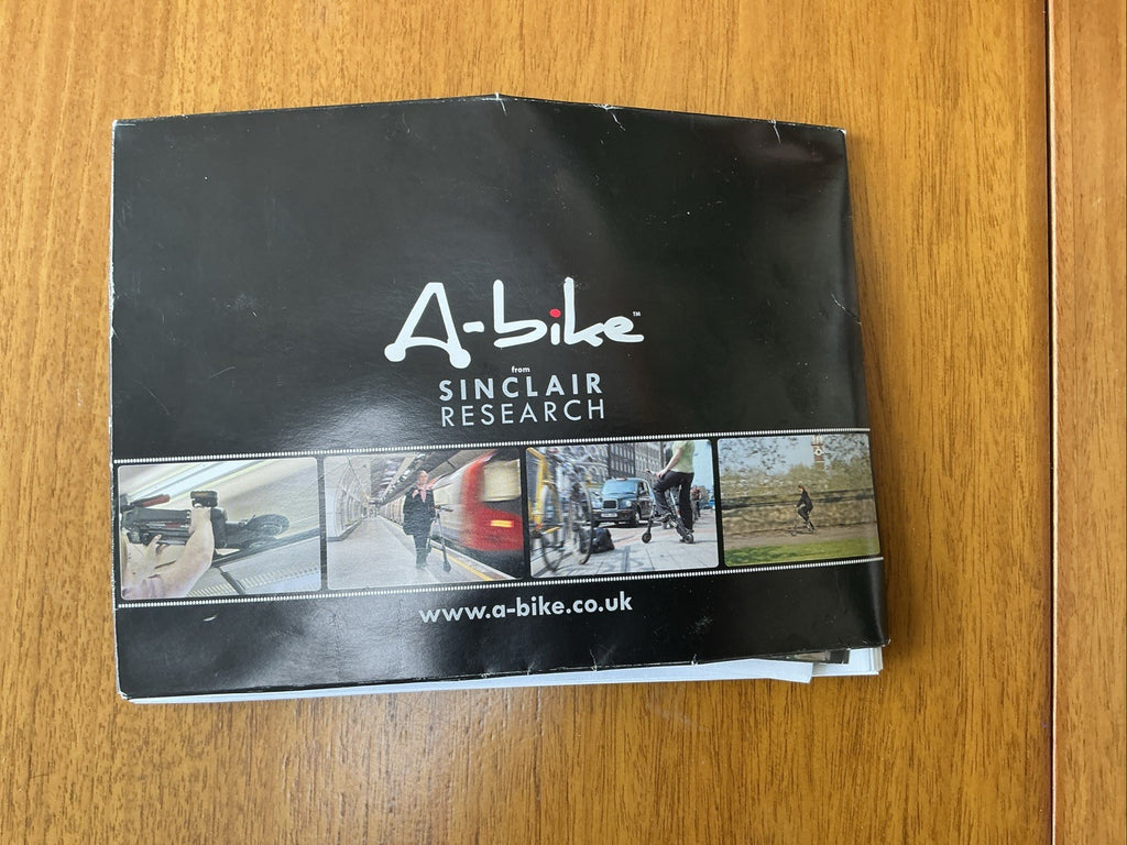 A-Bike From Sinclair Research Folding Bike Rare With Press Kit