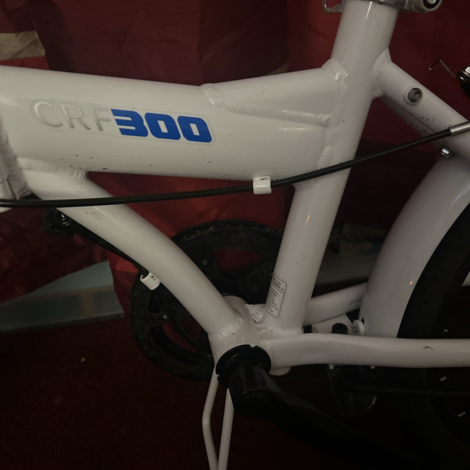 Cross CRF300 alloy folding bike 20in white colour