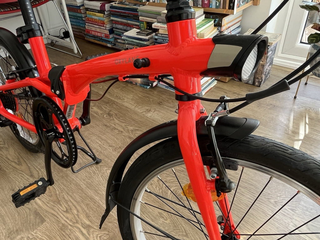 Oxylane 500 Folding Bike - Red