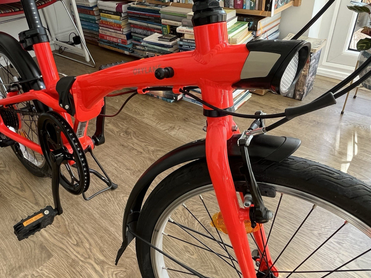 Oxylane 500 Folding Bike - Red