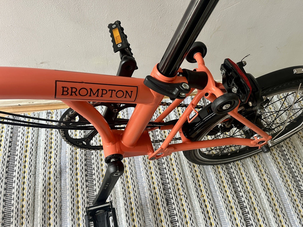 Brompton Bike 6-Speed Explore 2023, Orange Low Handlebar