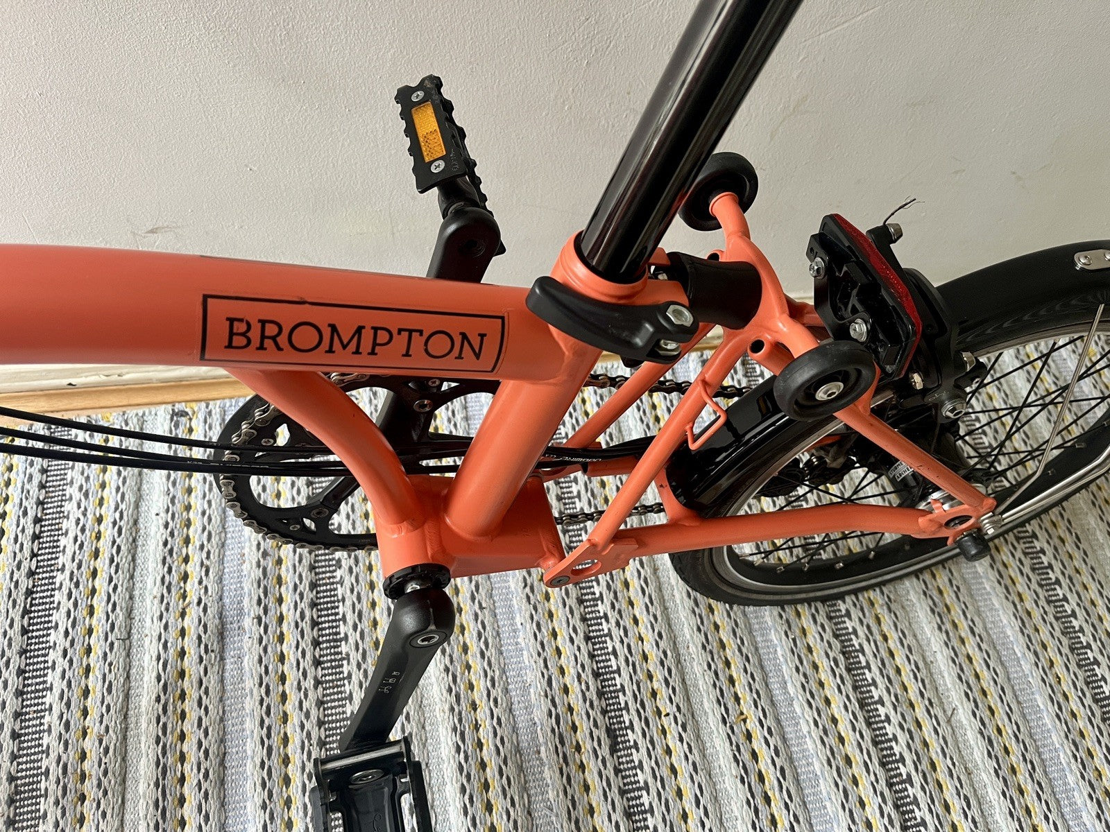 Brompton Bike 6-Speed Explore 2023, Orange Low Handlebar