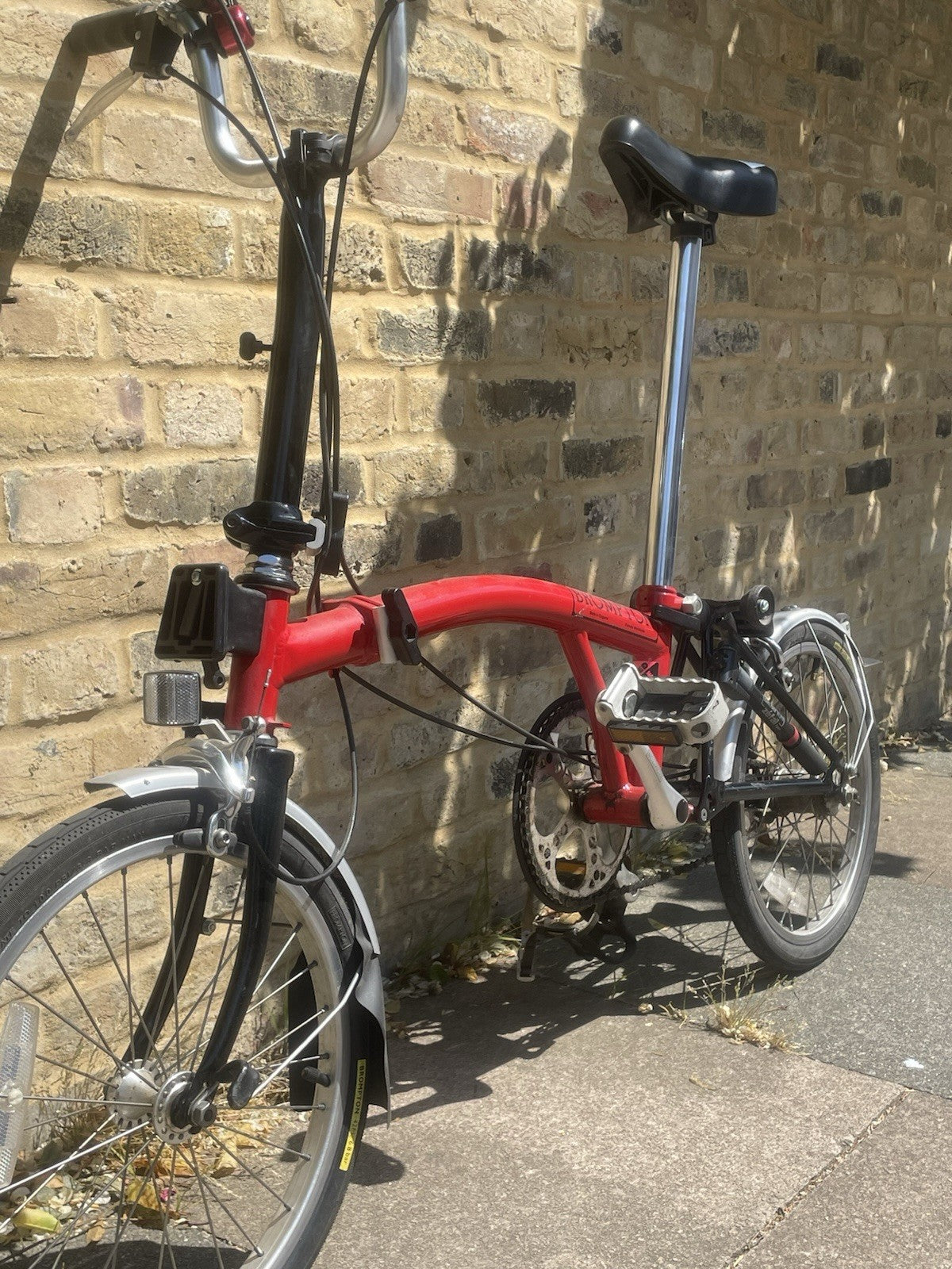 Brompton M3L Folding Bike - Red/Black
