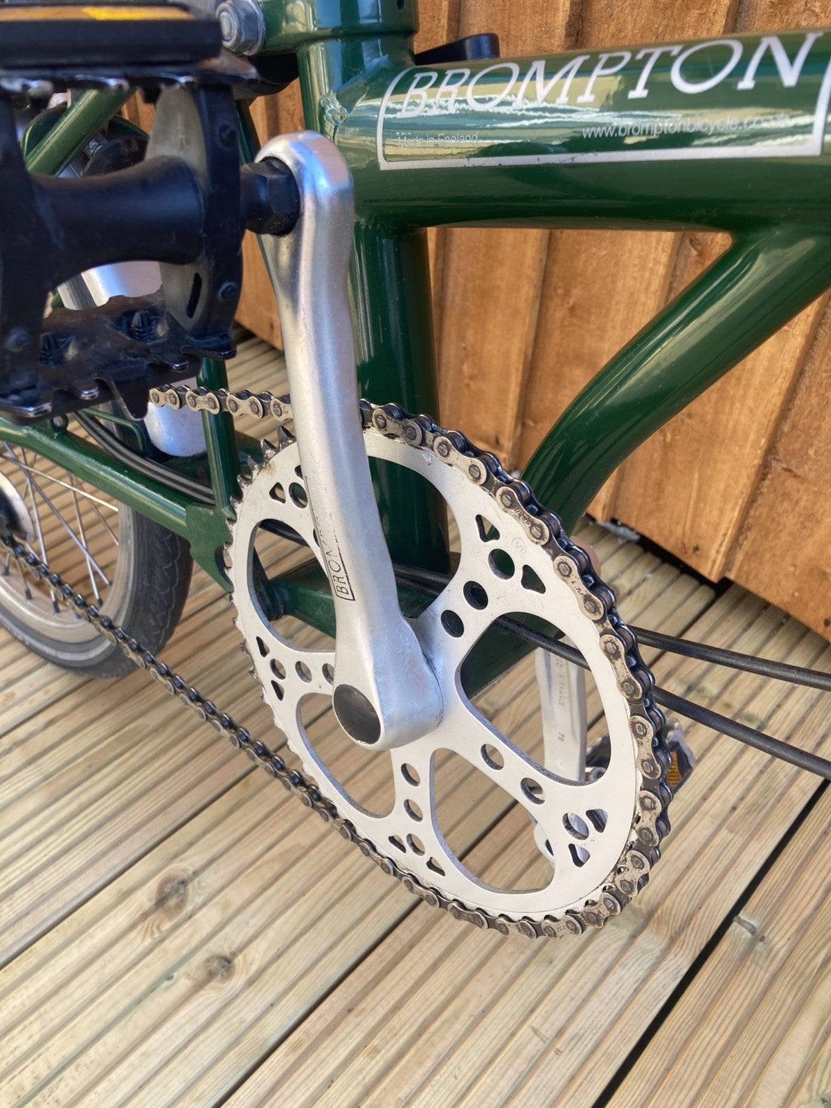 Brompton Racing Green Folding Bike 3 Speed + Outeredge Bag