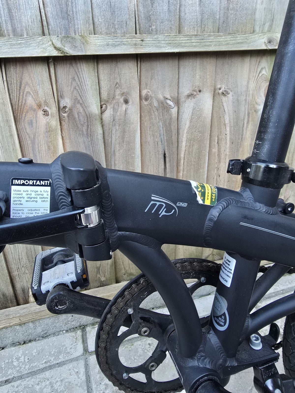 Dahon Mu Uno Black Folding Bike Single Speed