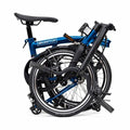 Brompton Blue/Black Folding Bike 16in Wheels Unisex Adults
