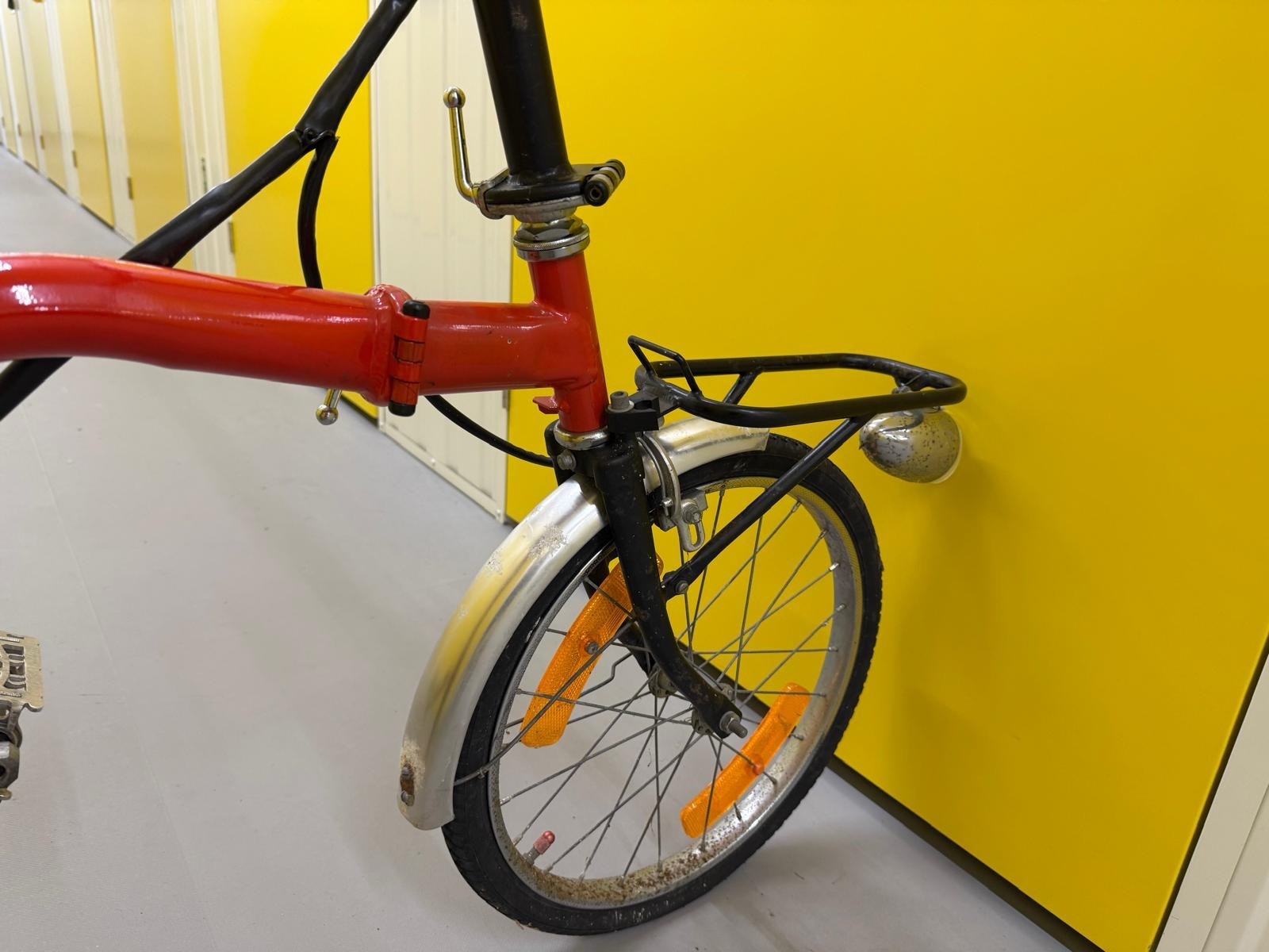 Brompton MK1 (3 Speed)  folding bicycle - Red
