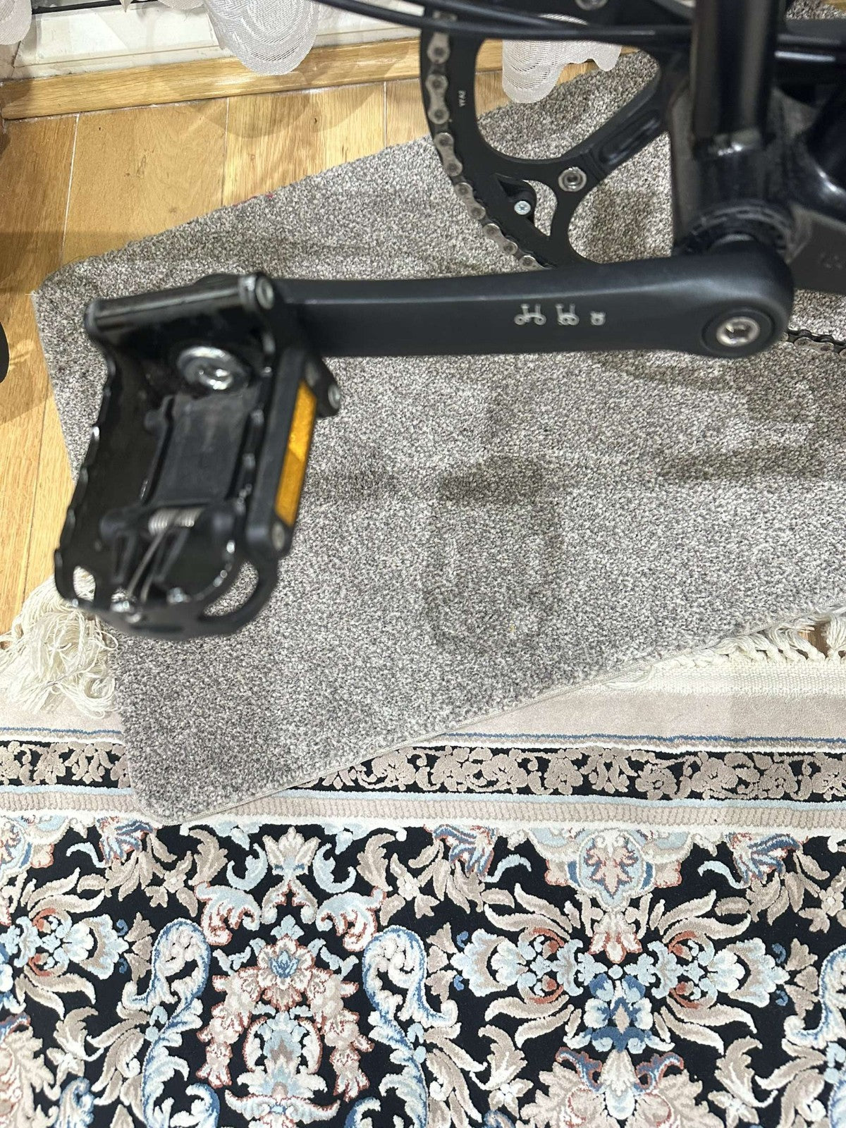 Brompton Folding Bike 16in M Frame Black Caliper Brakes Flat Bar Mudguards