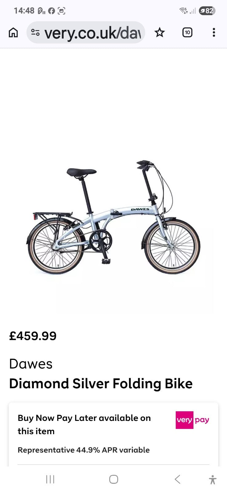 Dawes Diamond Folding Bike