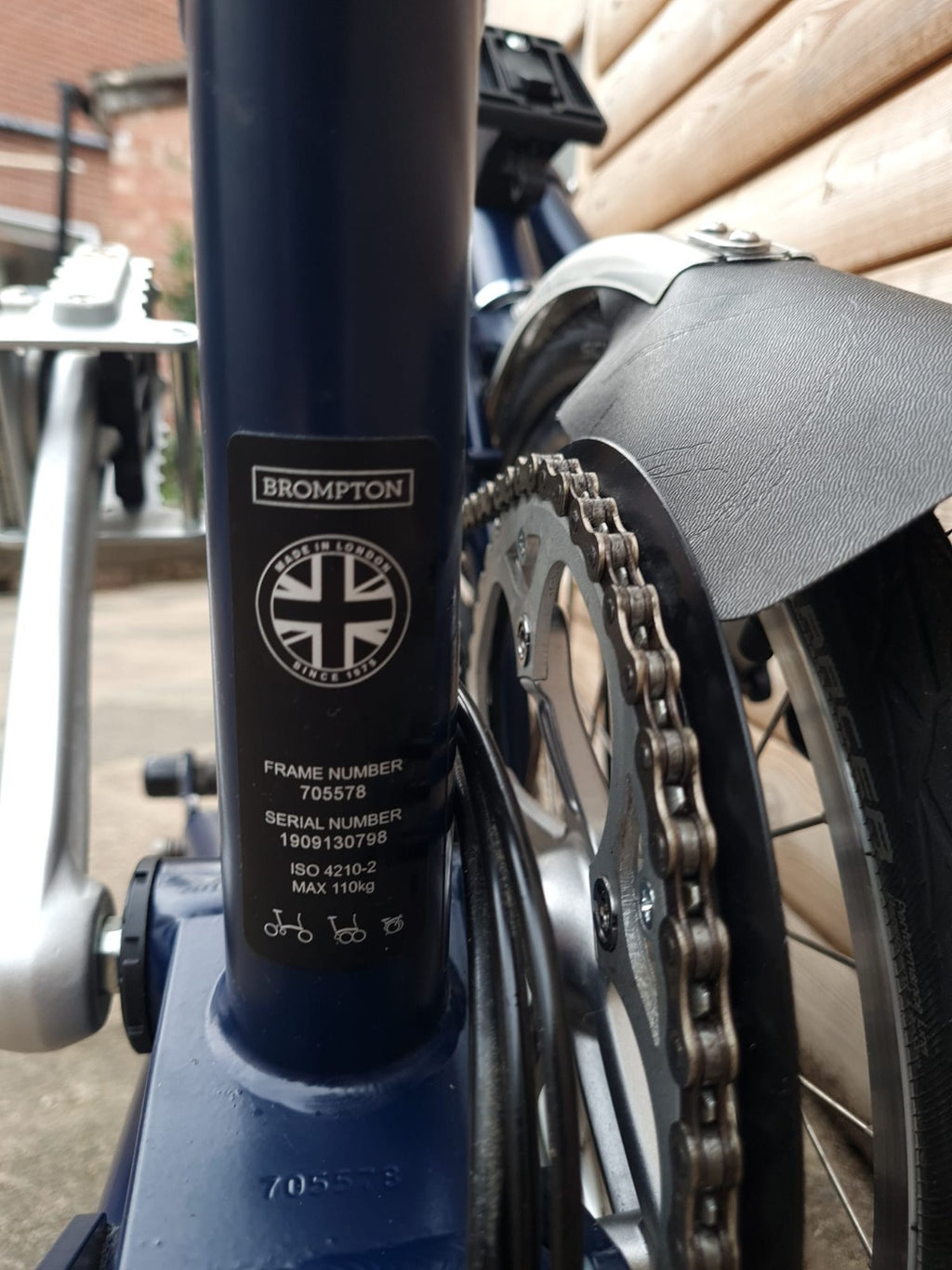 Brompton M6L Folding Bicycle Tempest Blue used in great condition + pump + docs