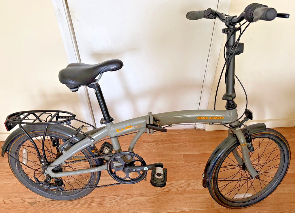 Raleigh Evo 2 Folding Bike - 7 Speed Shimano - 20" Wheels - Grey - Used