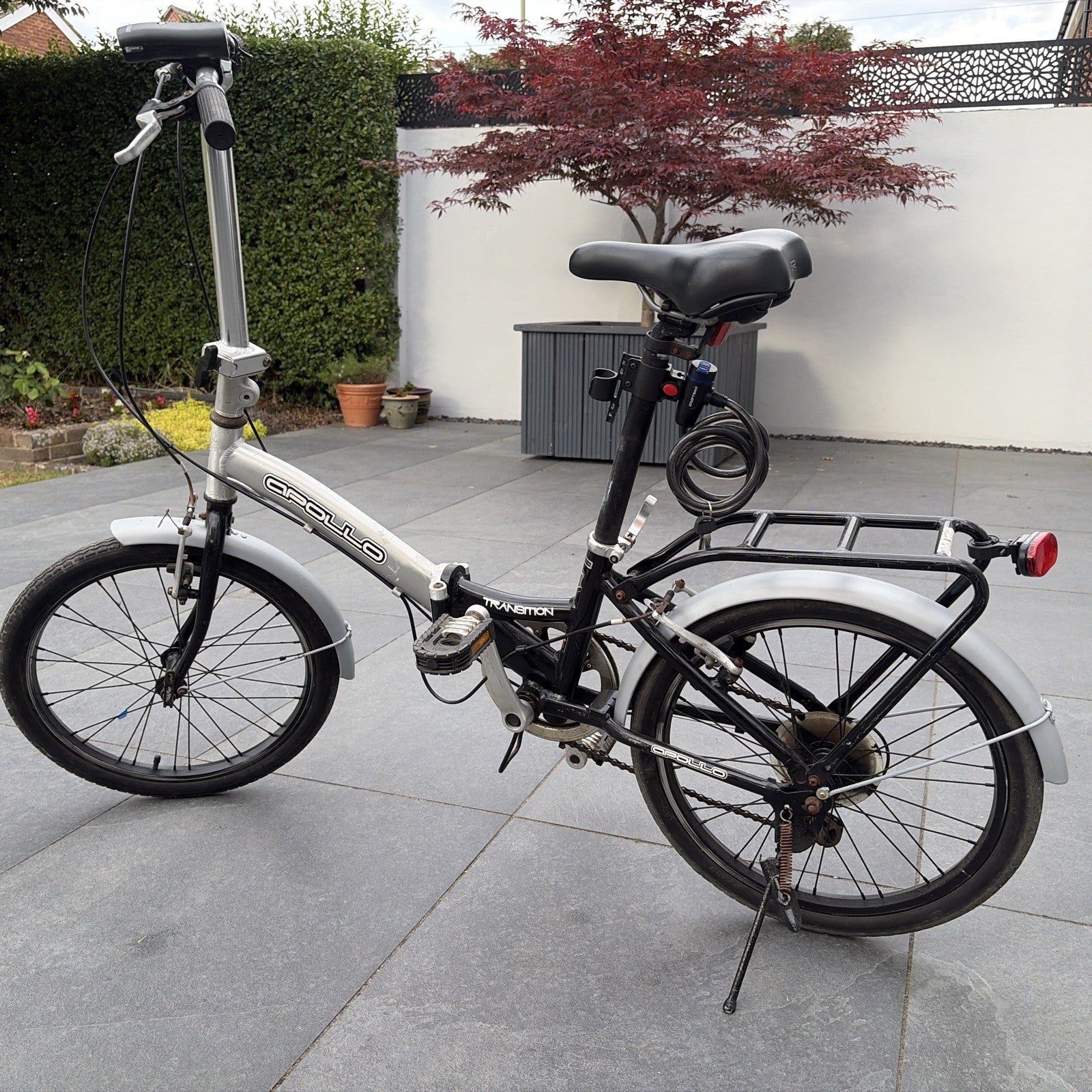 Folding Bike Apollo Transition 20” Wheels Alloy Frame Shimano 6 Gear Revoshift