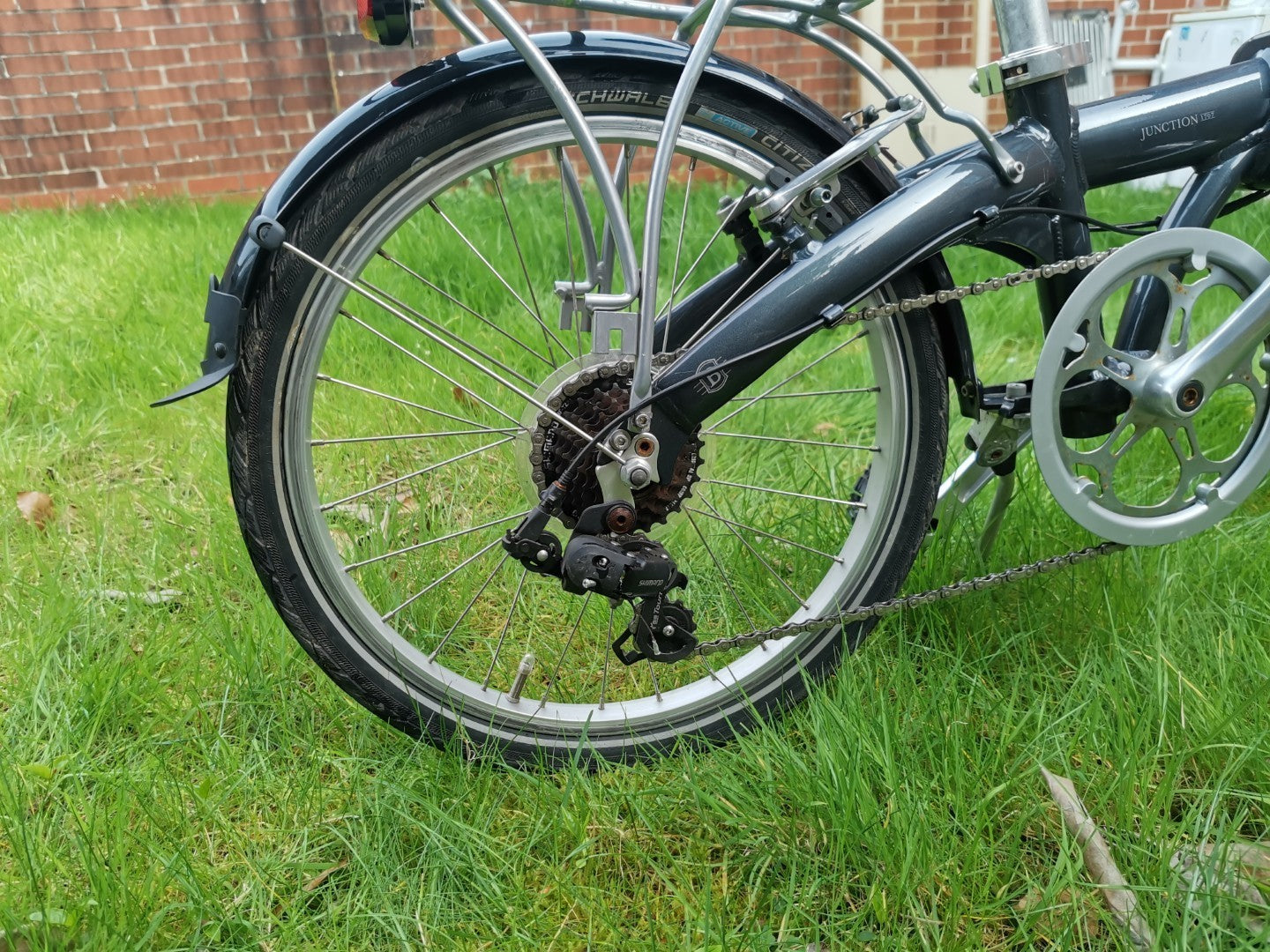 Bickerton Junction 1707 City Folding Bike 7 gears dynamo LED light