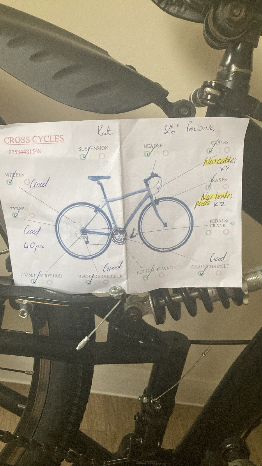 Ecosmo Folding Bicycle.