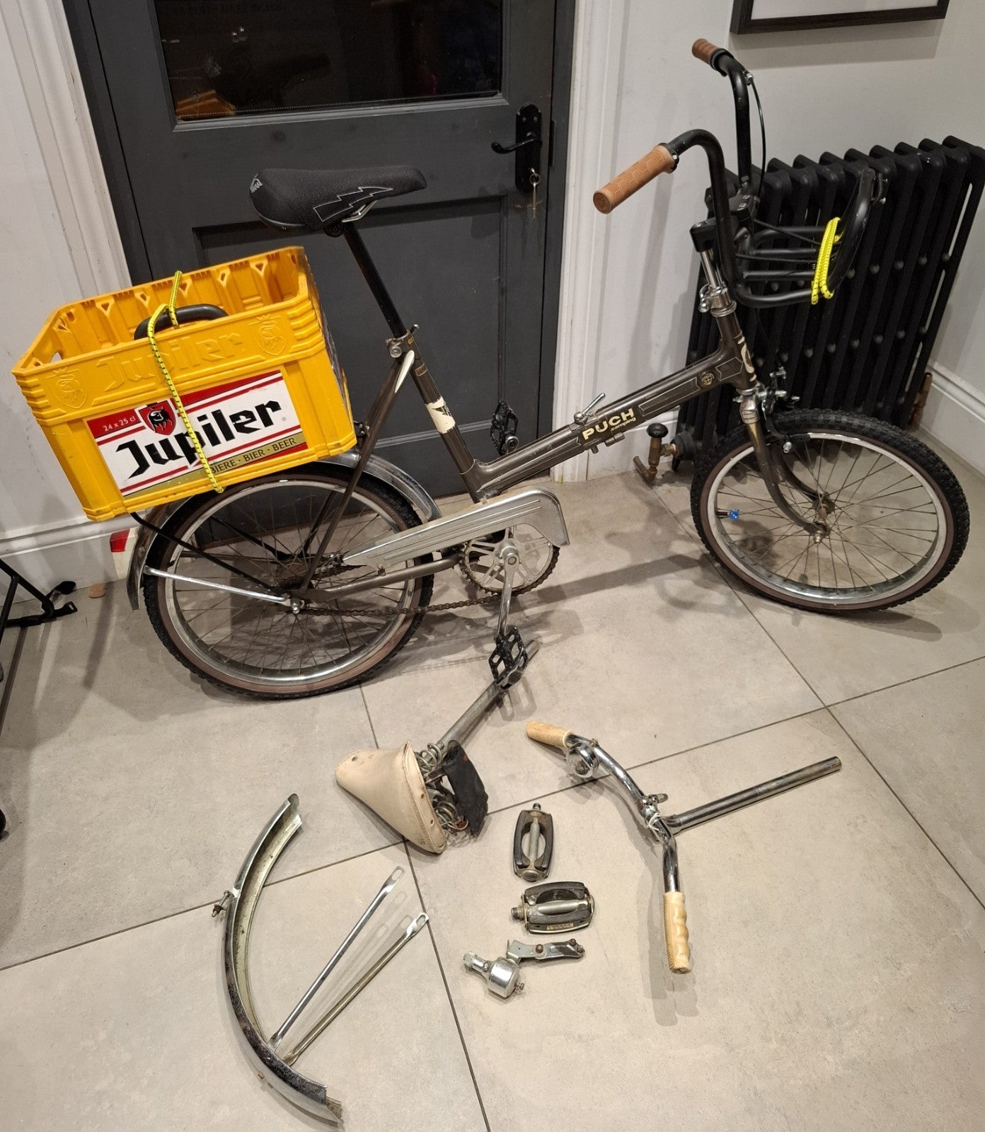 Retro Puch Camping Folding Cargo Bike BMX Parts 1970s