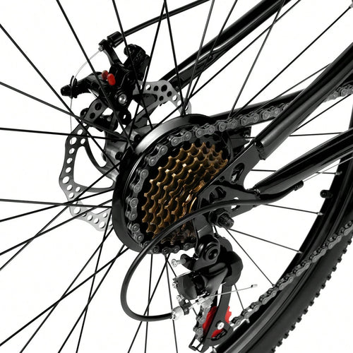 26 in Folding Mountain Bike 21-Speed MTB Bicycle Full Suspension Disc Brake Bike