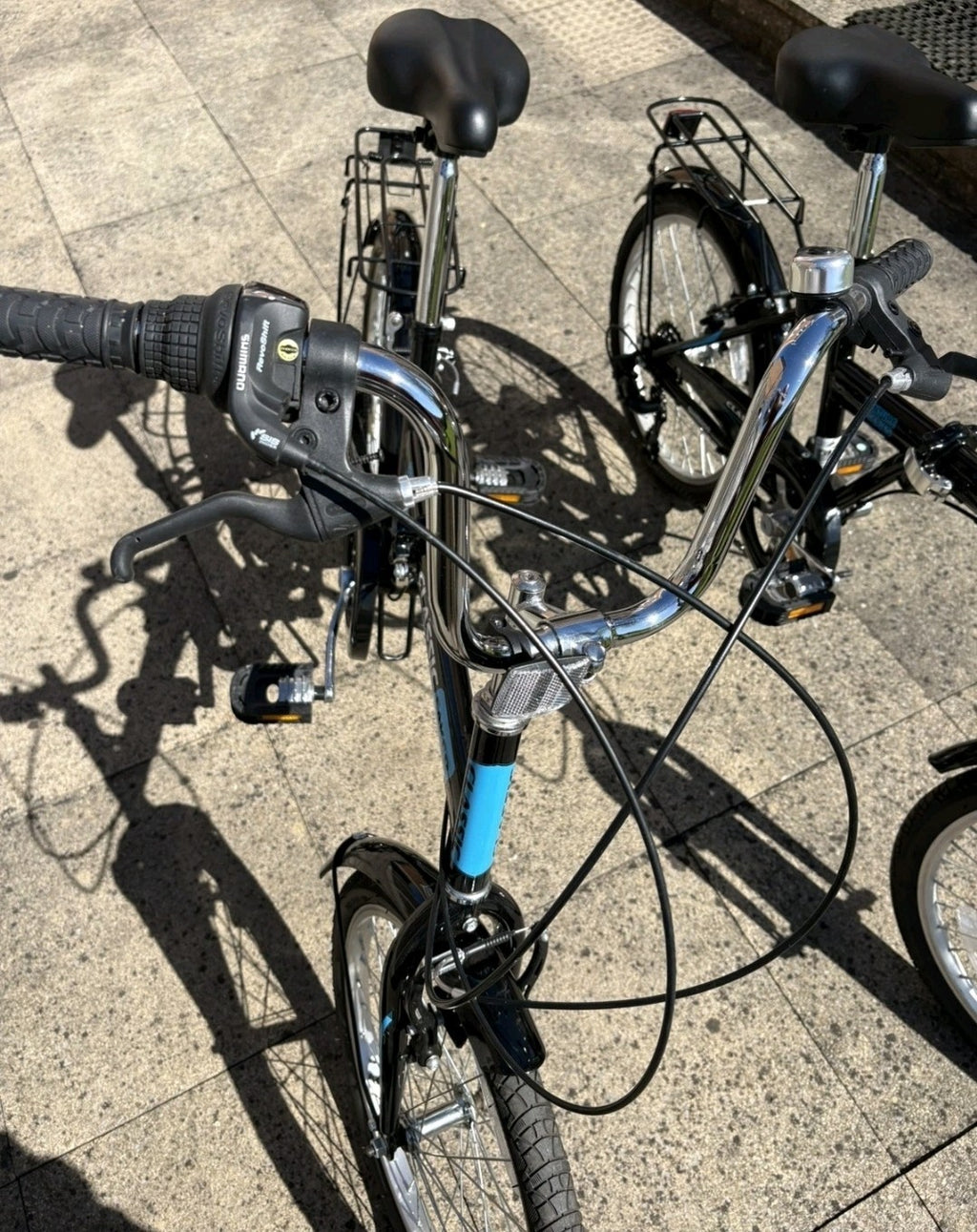 2 x Adults Black Classic Saker Folding Bike Venture Series 20" Shimano 6-speed