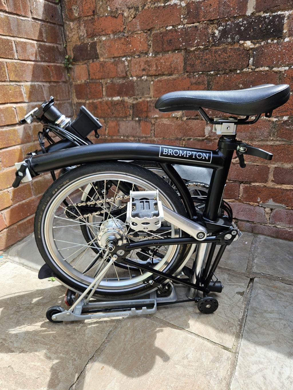 Brompton C Line M6R (6 Speed)  Folding Bicycle - Tempest Blue with front BAG