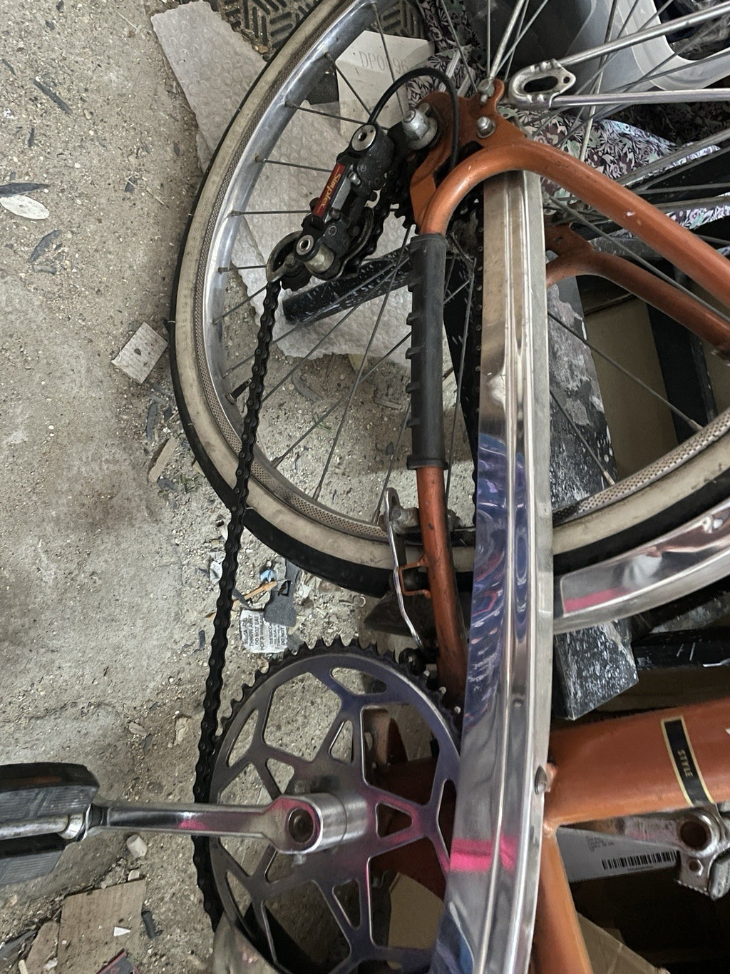 Peugeot Vintage Folding Shopper Bike 1972 Steel Frame collection N4 London