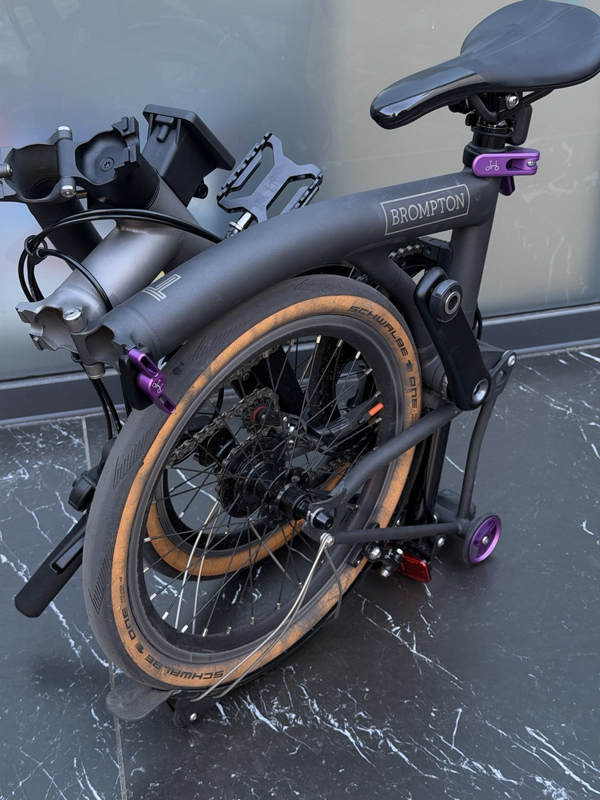Brompton Folding Bike Ceratech Cerakote Limited Edition. Great Condition