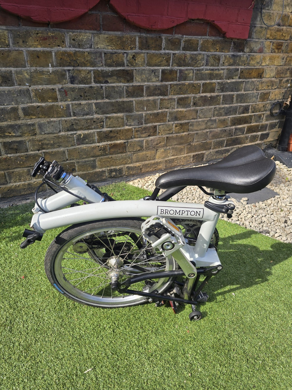 Brompton Folding Bike, Single Speed, S-Type flat  handlebars