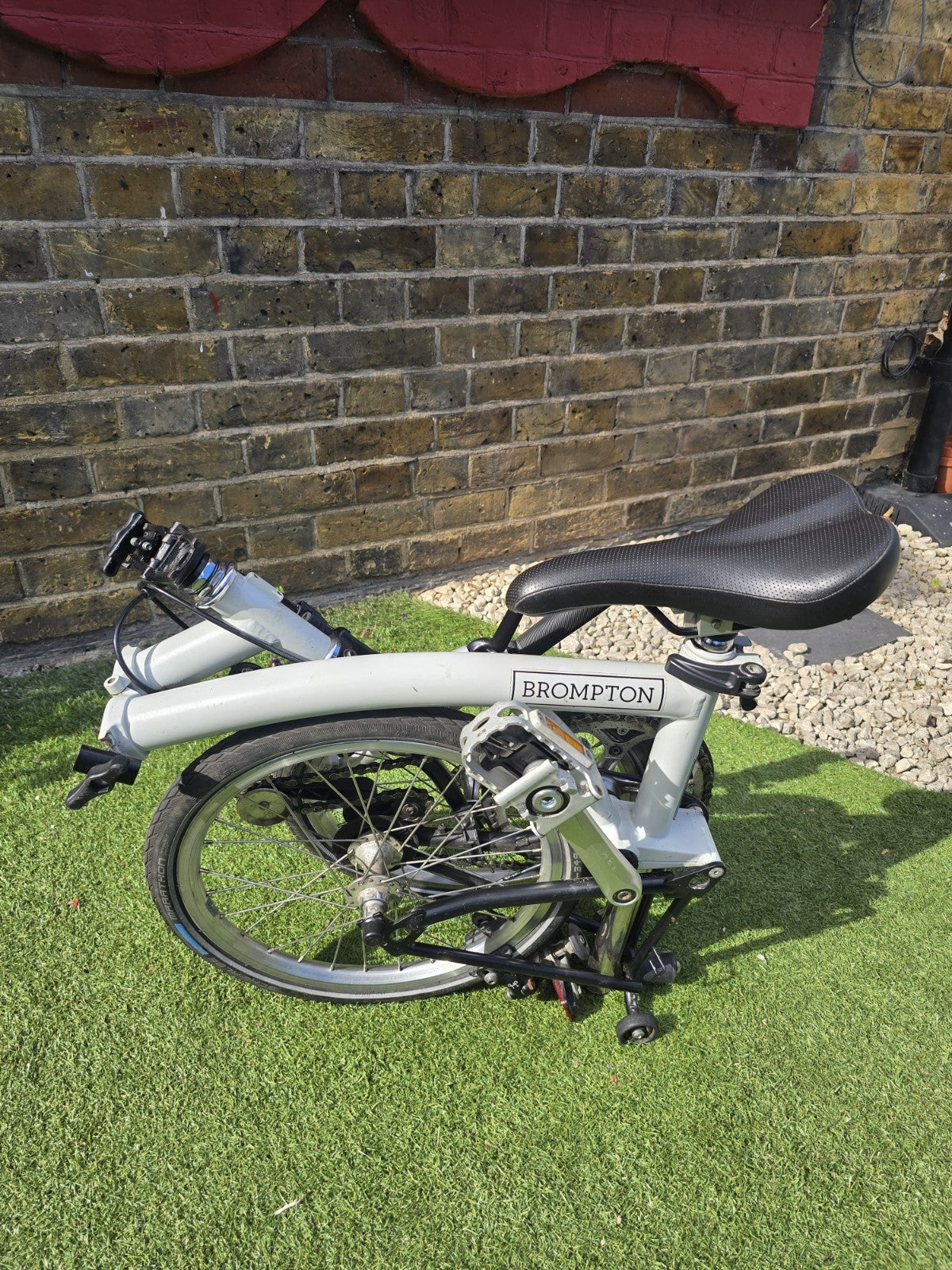 Brompton Folding Bike, Single Speed, S-Type flat  handlebars