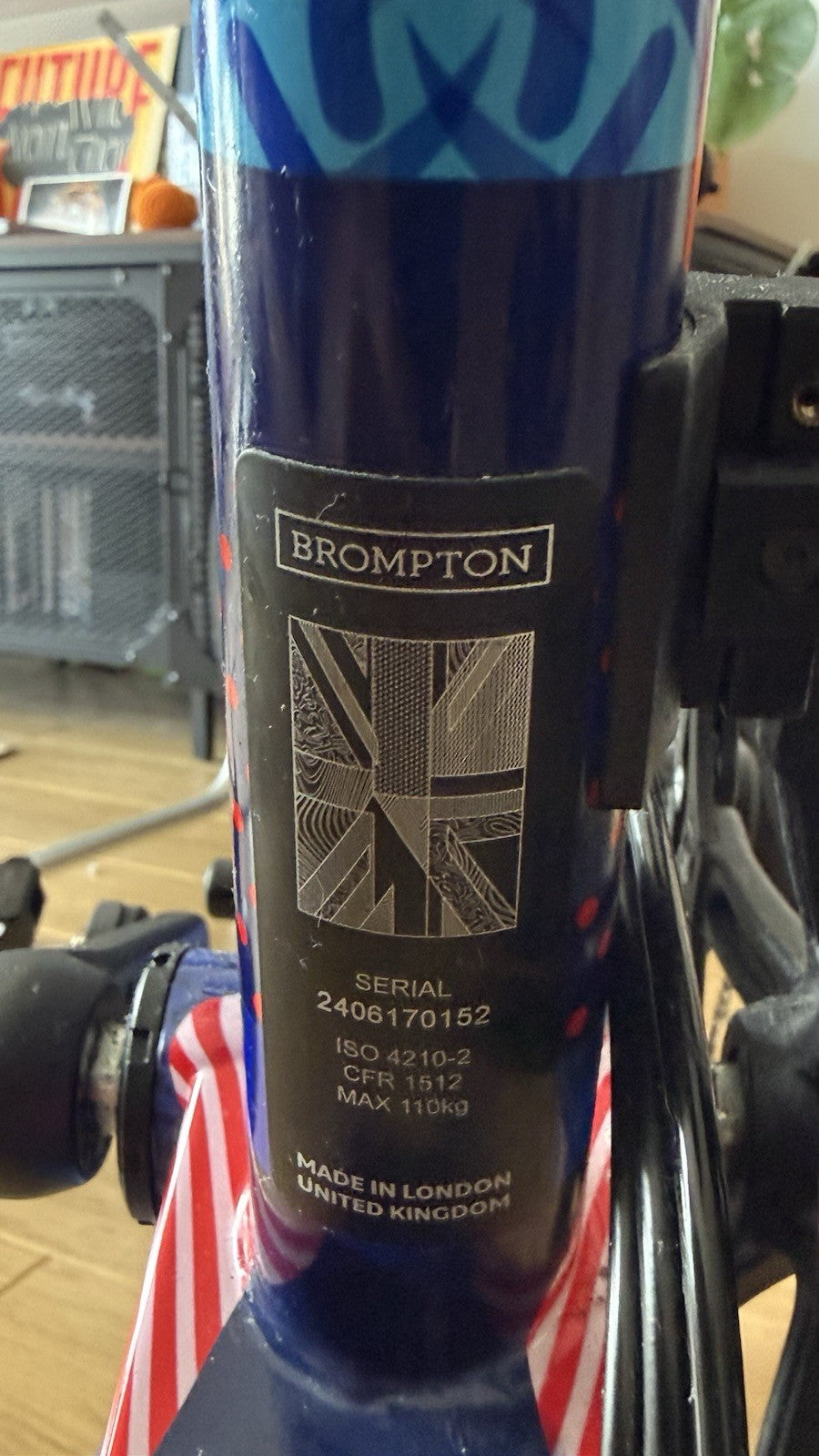 Brompton 2024 Team GB P Line Edition 12 Speed Folding Bike Paris 2024 Olympics
