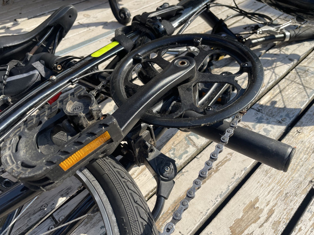 Tern Link B7 folding bicycle; unsure how much work required but definitely some