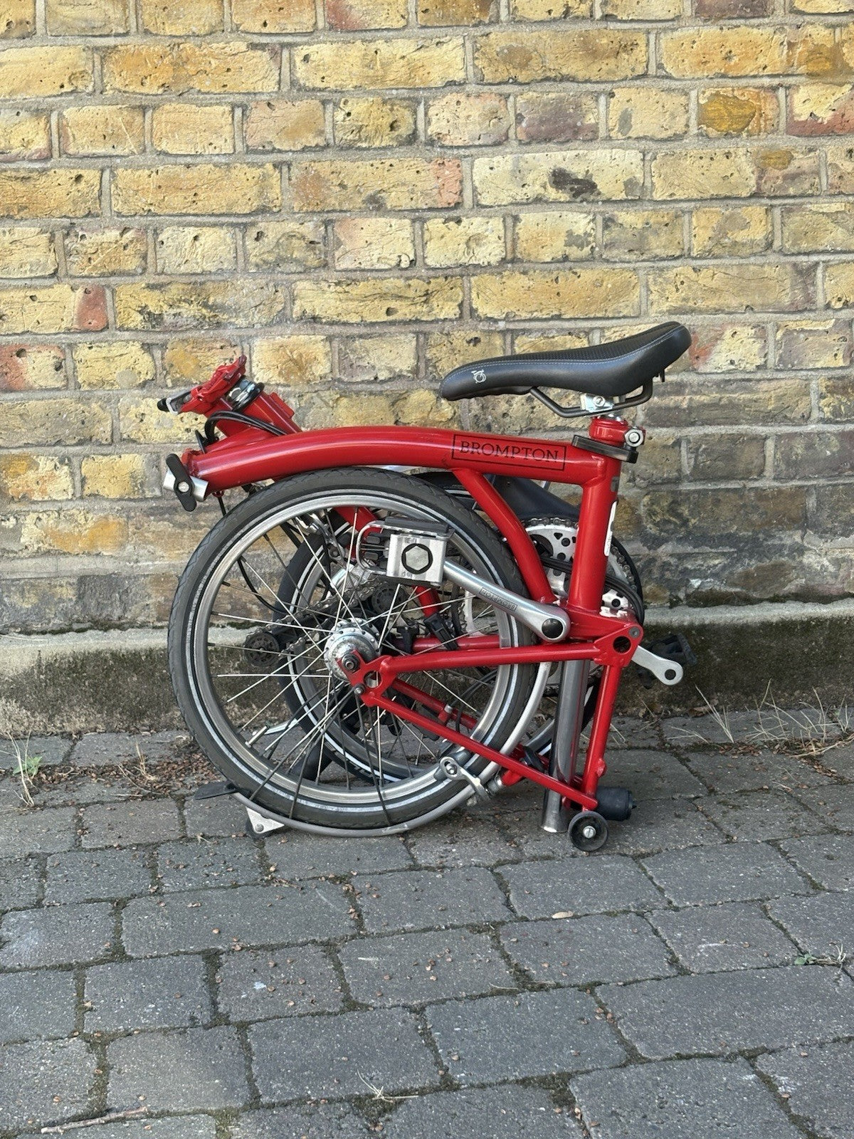 Brompton Folding Bike 2003, 6 Speed Red Good Condition With New Parts