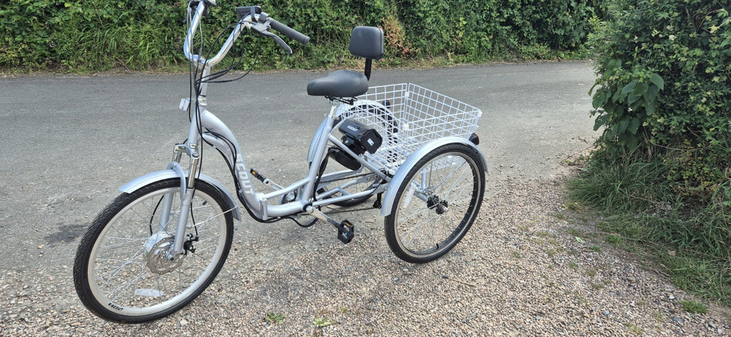 Scout Electric Folding Tricycle in Silver