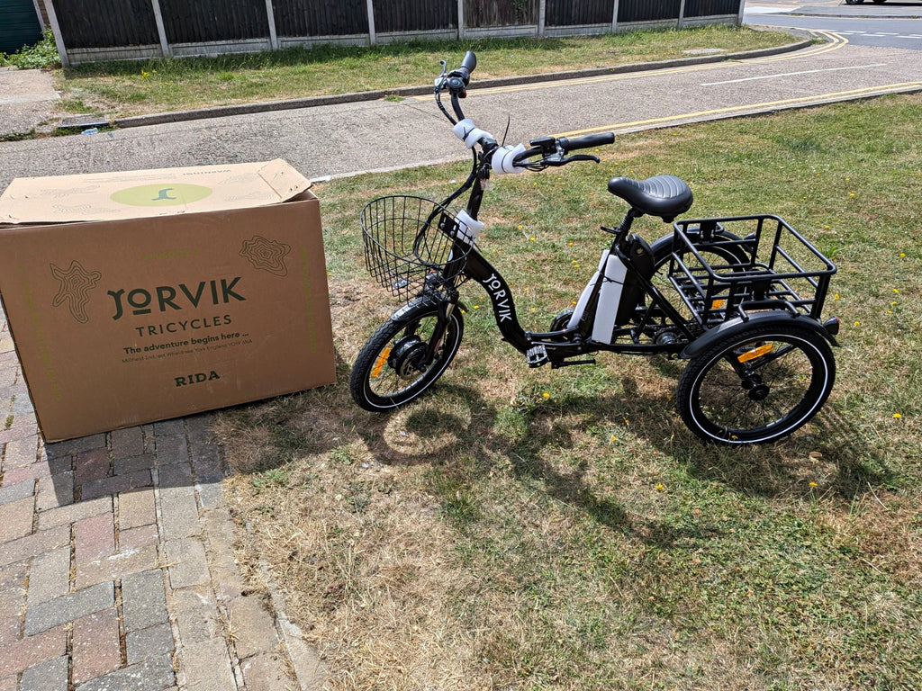 Jorvik Rida Folding Tricycle E-Trike Black, BRAND NEW, DELIVERY
