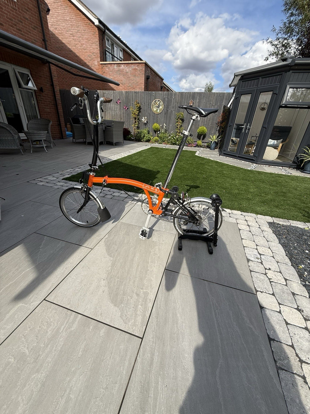 Brompton H6L Folding Bike Orange 16in Mudguards Reflectors Carry/Transport Bag