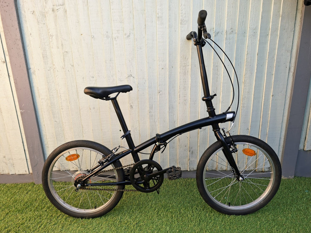 Oxylane 100 Black Folding Bicycle Single Speed