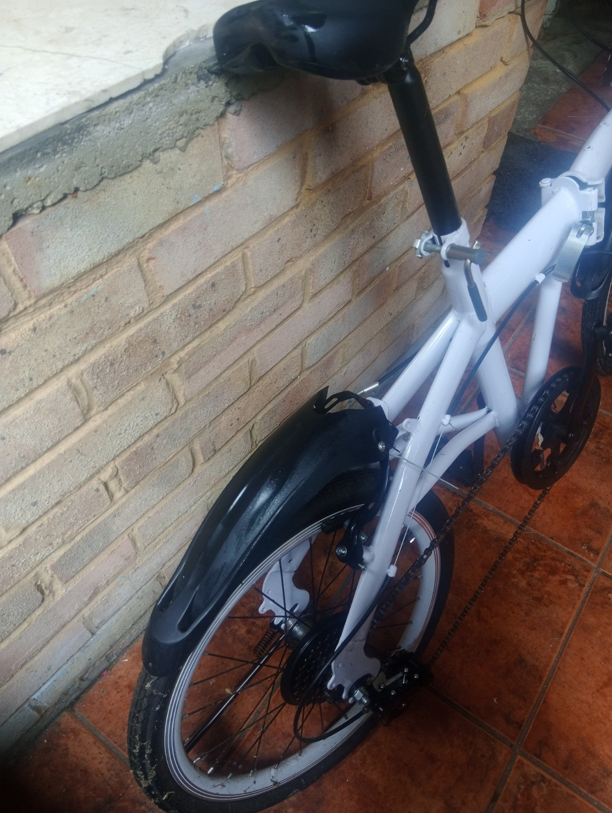 Ecosmo 16AF01W 16 inch Lightweight Alloy Wheels Folding Bike - White