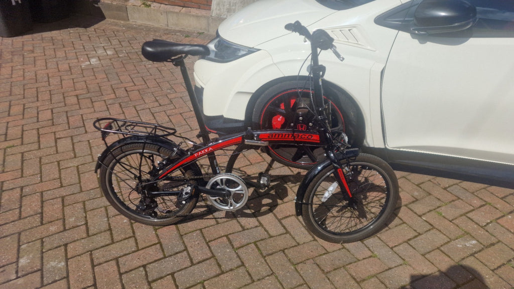 Ammaco Pakka Lite 20 Inch Wheel 6 Speed Alloy Folding Bike Silver