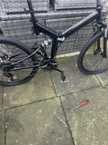26in Mountain Bike 21-Speed Full Suspension Folding Bicycle Double Disc Brakes