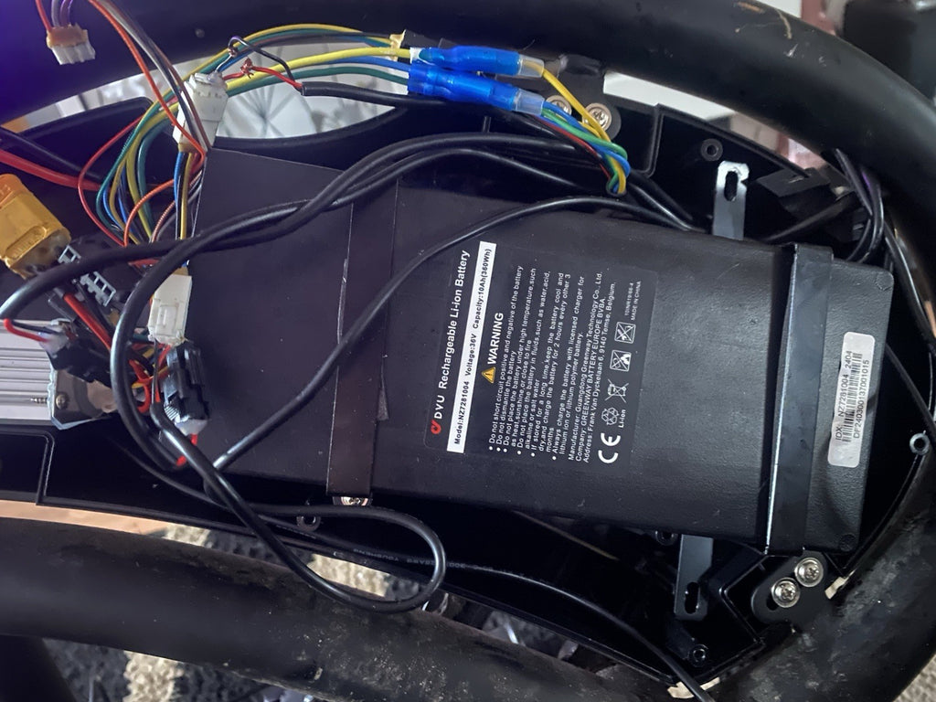 DYU battery and charger e bike