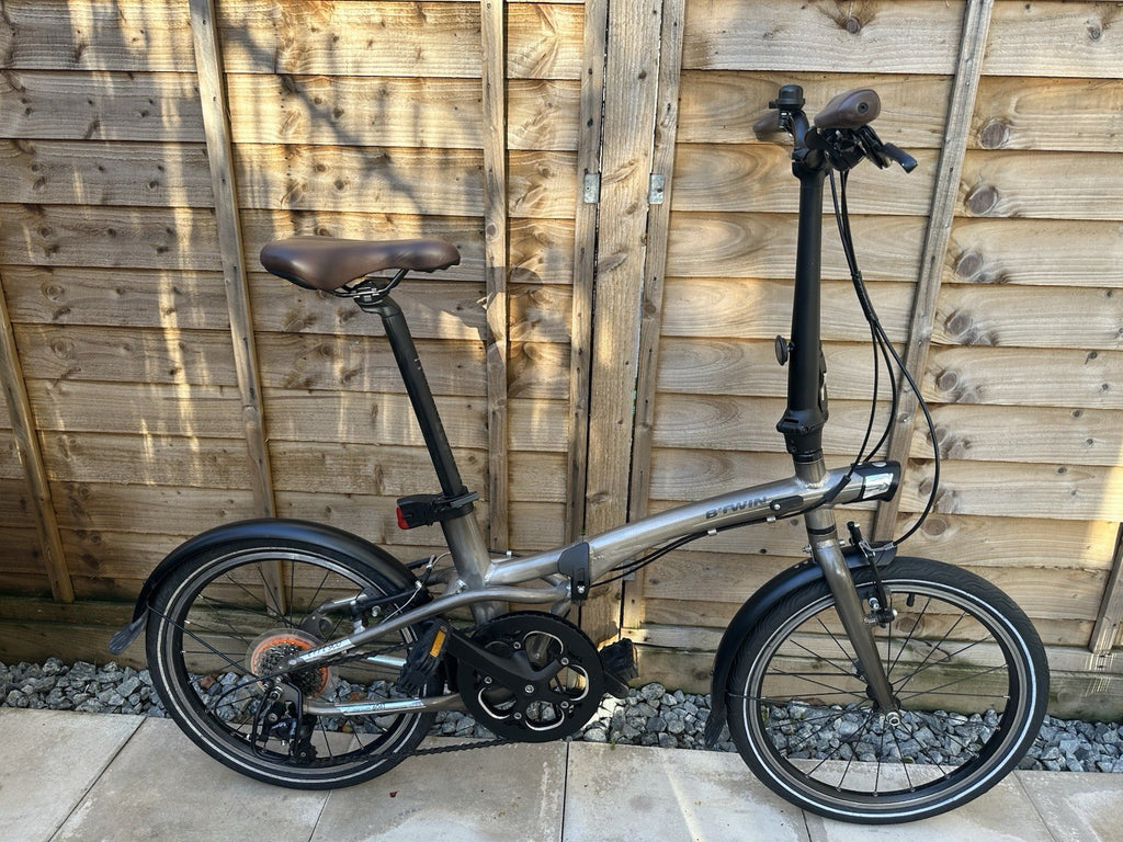 BTWIN Tilt 900 Folding Bike 9-Speed, Lightweight