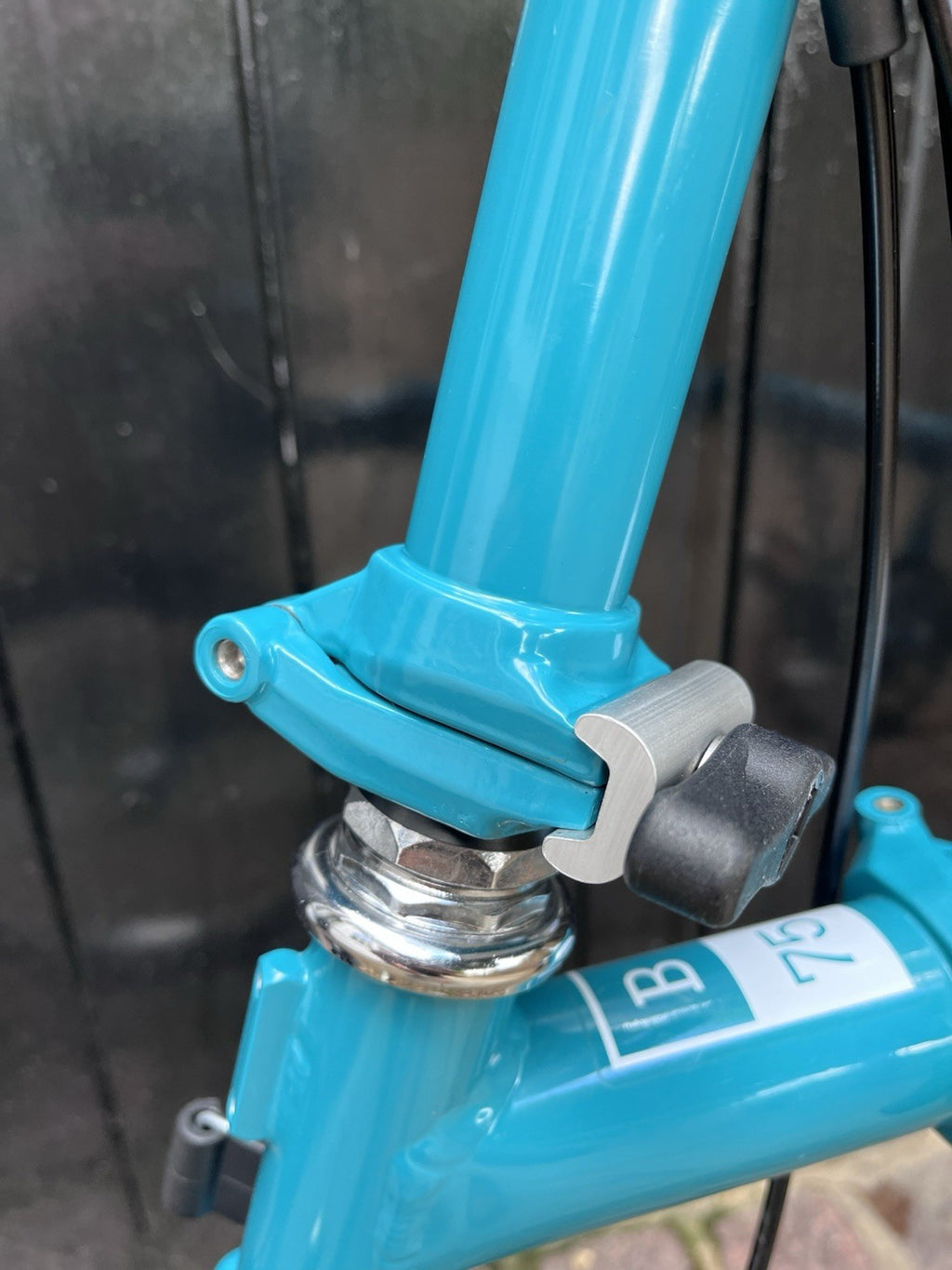 Brompton B75 Folding Bike 16" Blue (Turquoise) - virtually New